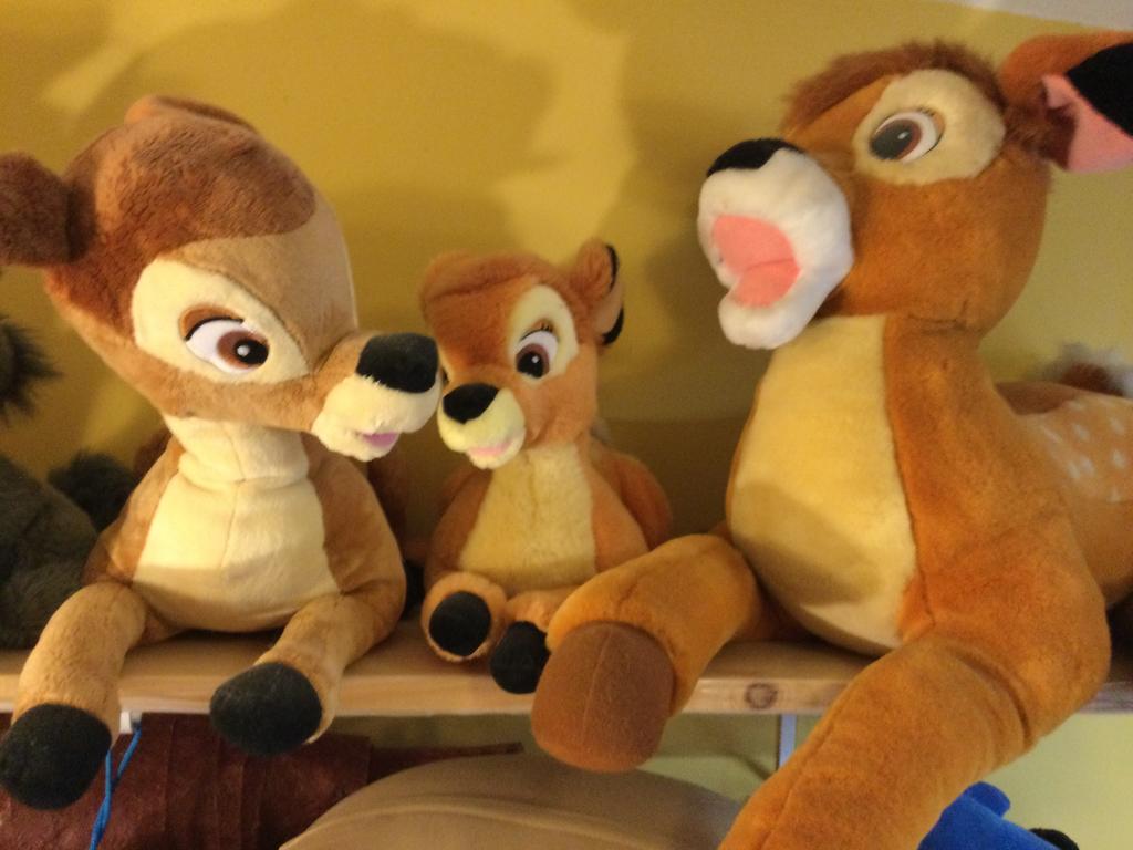 Pluche Bambi verschillende grootte, Kinderen en Baby's, Speelgoed | Knuffels en Pluche, Ophalen, Zo goed als nieuw, Overige typen