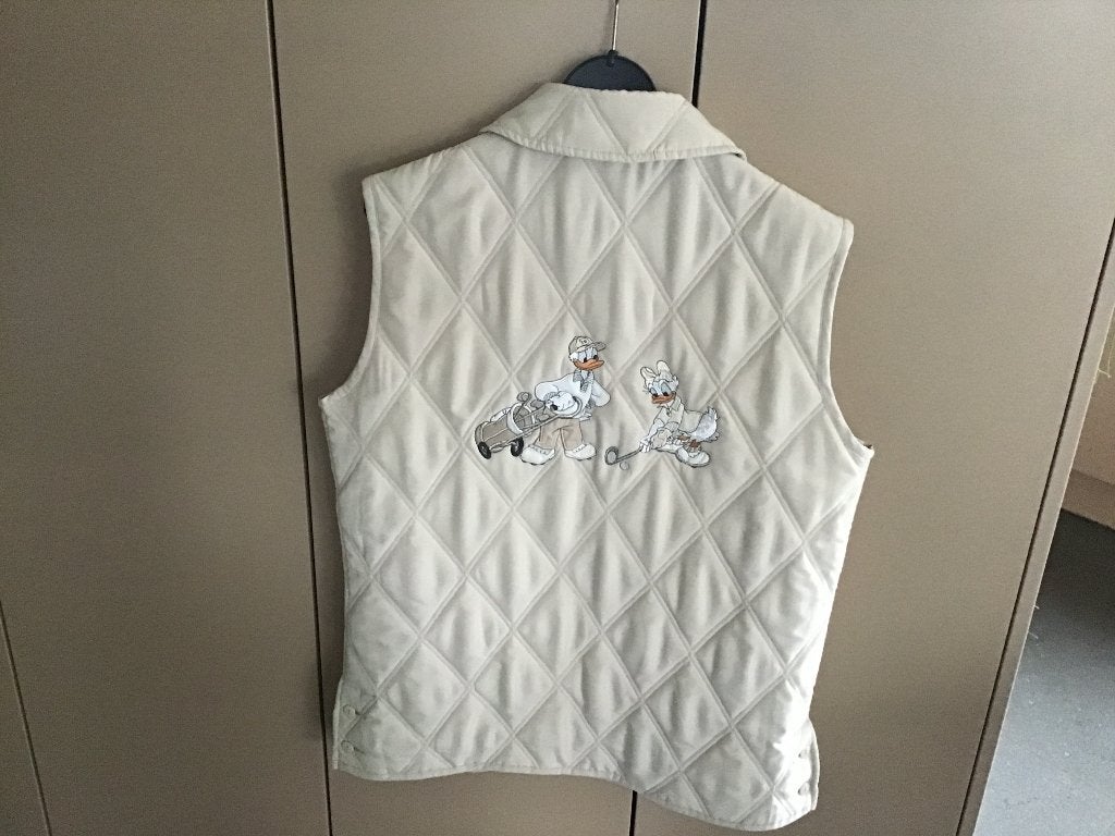 mooi dames jasje of bodywarmer "Donald Duck" maat medium, Ophalen of Verzenden, Zo goed als nieuw, Maat 38/40 (M)