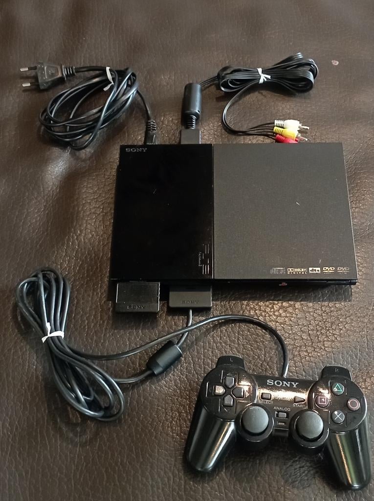 Volledig zwart pakket voor PlayStation 2 Slim-console, Ophalen of Verzenden, Slim