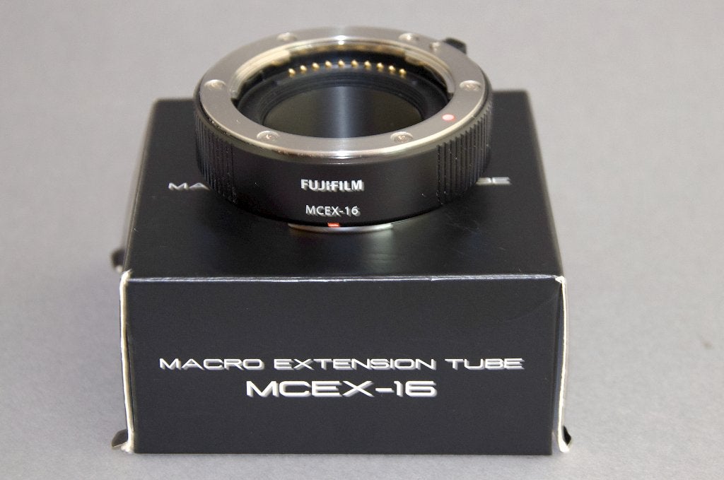 Bague macro Fujifilm MCEX-16, TV, Hi-fi & Vidéo, Fujifilm, Comme neuf, Lentille additionnelle/convertisseur, Enlèvement ou Envoi