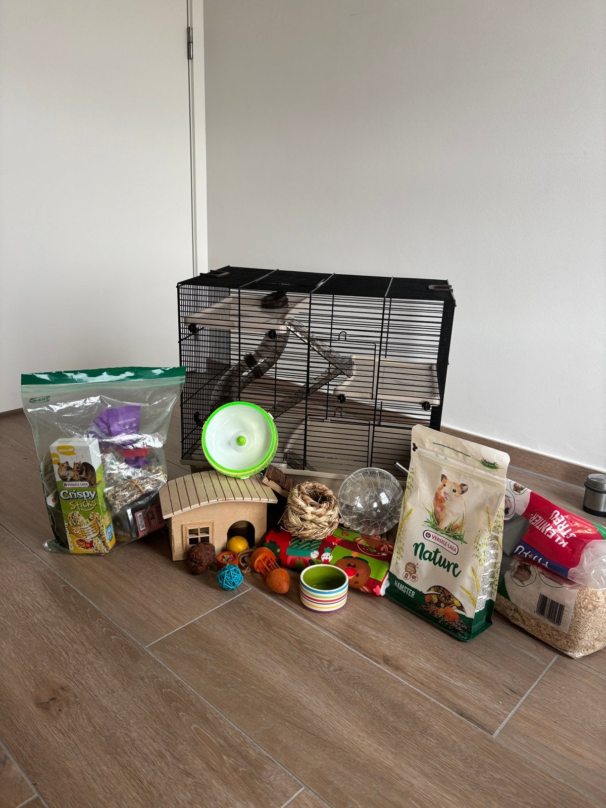 Grote hamsterkooi met toebehoren, Ophalen, Kooi, 60 tot 90 cm, Muis
