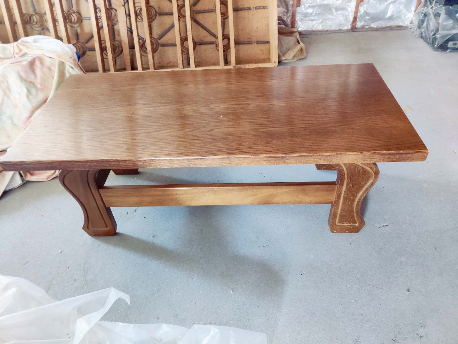 Massief eiken salontafel, Huis en Inrichting, Ophalen