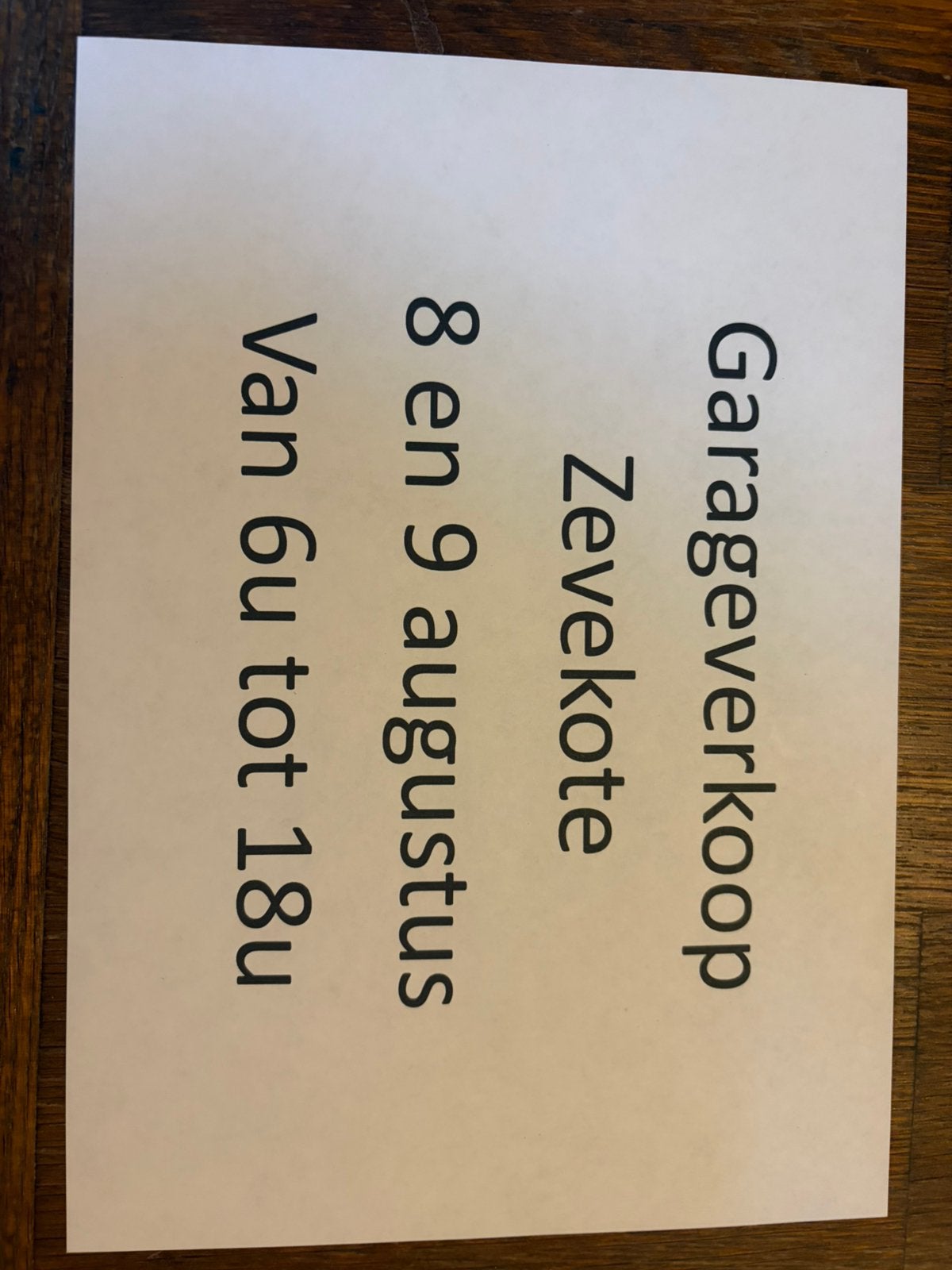 Garageverkoop Zevekote, Ophalen, Zo goed als nieuw