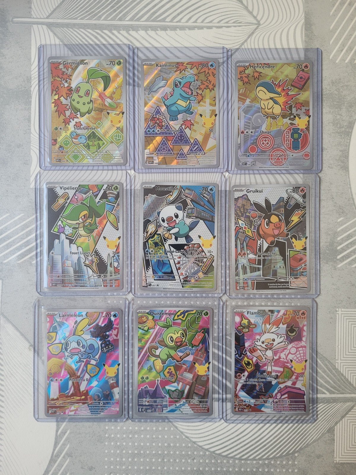 9 cartes Série 2 célébration 30ans, Enlèvement, Booster