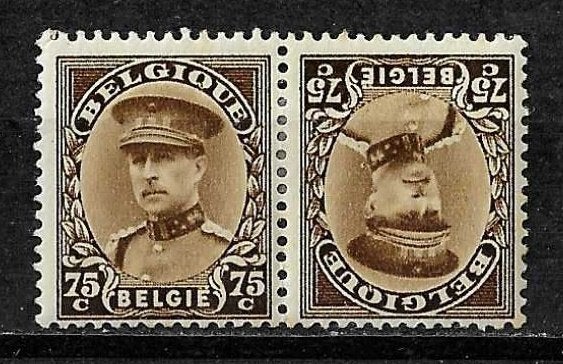 België OPC KP15  Z.M. Koning Albert I *, Spoor van plakker, Staatshoofden, Ophalen of Verzenden, Postfris