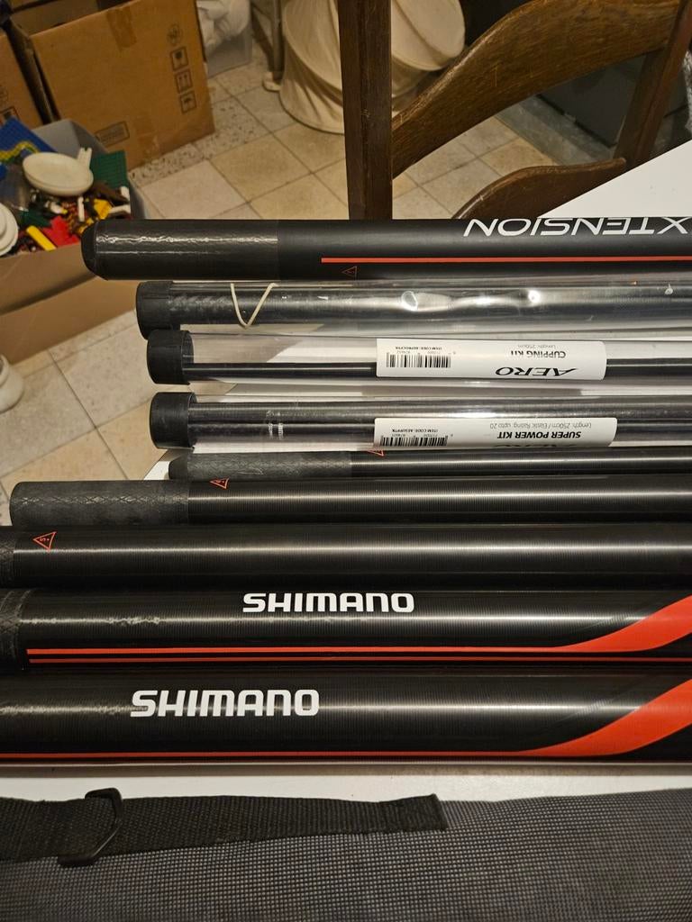 Shimano vaste stok 11.5 m+2 topsets +1cupset +foedraal, Watersport en Boten, Hengelsport | Witvissen, Ophalen