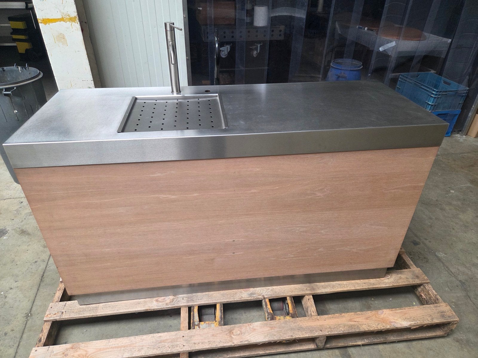Aanrecht, Huis en Inrichting, Keuken | Complete keukens, Hout, Ophalen