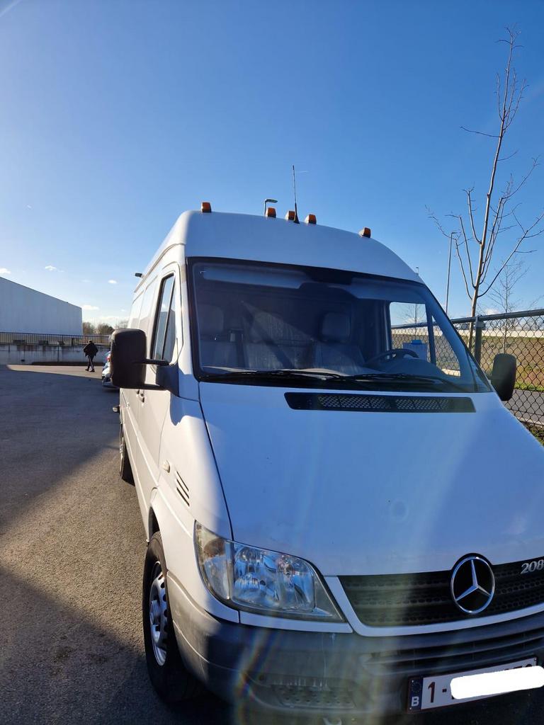 Mercedes sprinter, Auto's, Mercedes-Benz, 123 kg, Wit, Grijs, Particulier