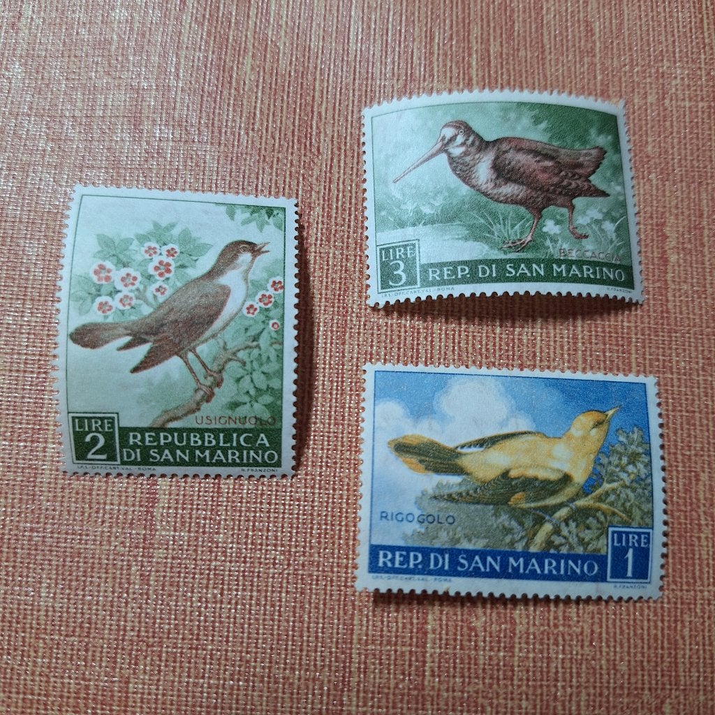 6 timbres de Saint Marin, Timbres & Monnaies, Timbres | Europe | Italie, Enlèvement ou Envoi, Non oblitéré
