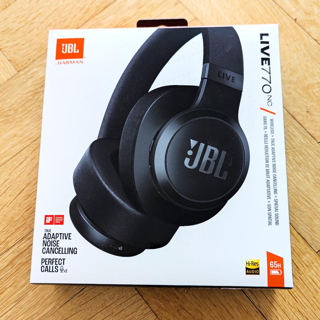 Casque audio JBL Live 770 NC noir – Neuf / jamais utilisé, Neuf, Autres marques, Enlèvement ou Envoi, Circum-aural