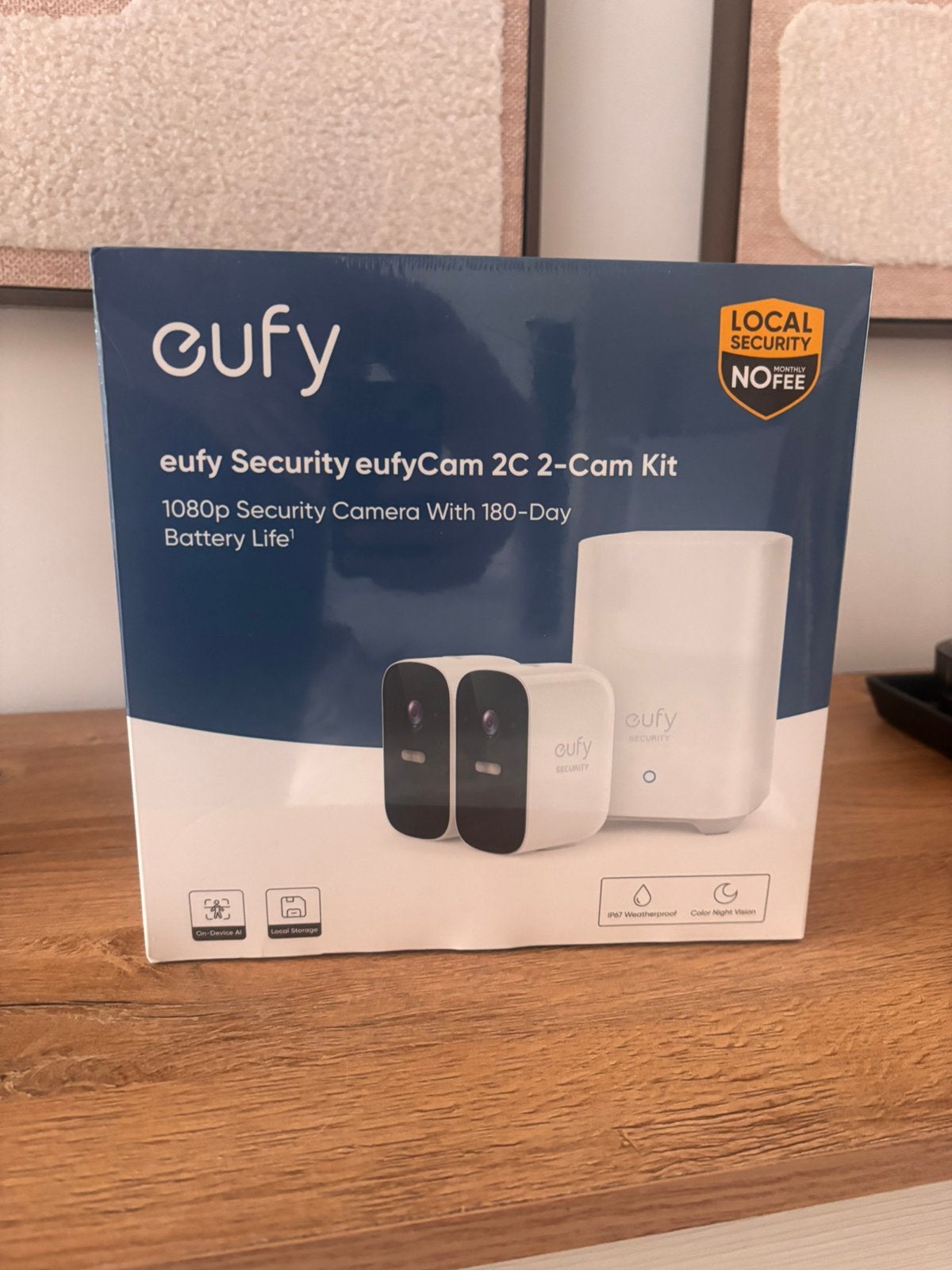 Eufy Cam 2C Draadloze Beveiligingsset - 2 camera’s, Audio, Tv en Foto, Videobewaking, Ophalen, Nieuw