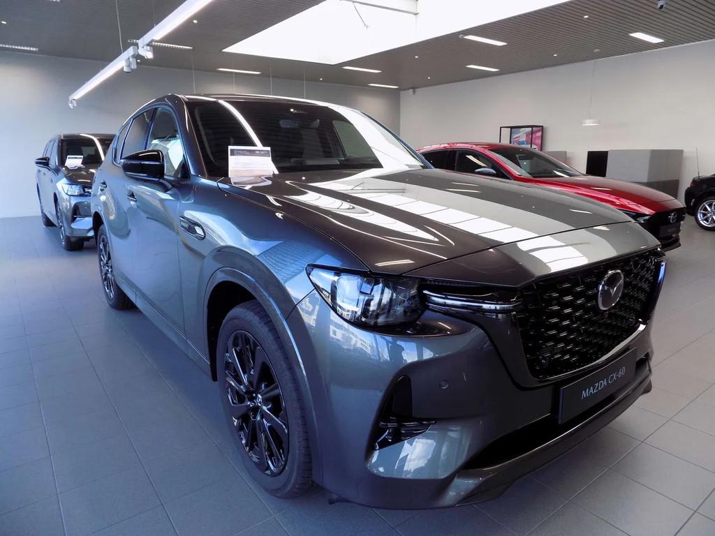 Mazda CX-60 2.5 e-Skyactiv PHEV AWD Homura Plus (240 kW), Autos, Argent ou Gris, Achat, Entreprise, Noir