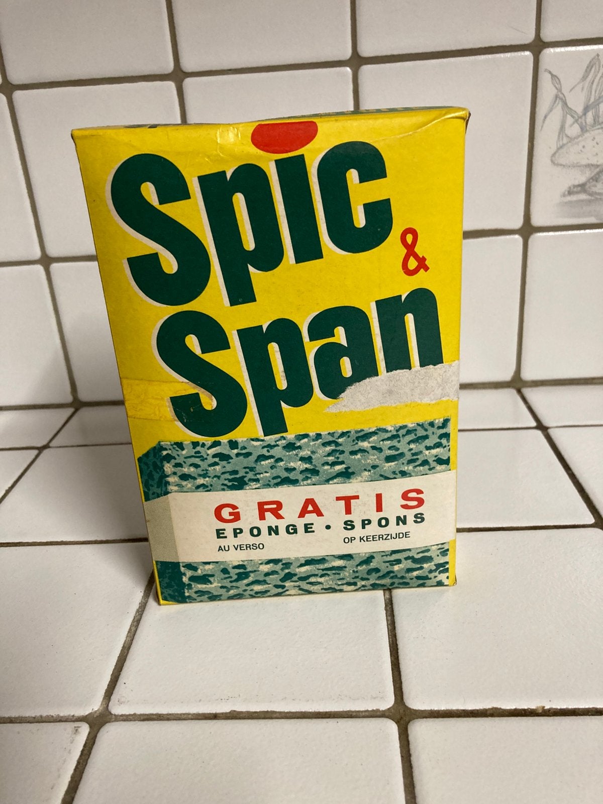 Vintage pakket waspoeder spic&span, Ophalen of Verzenden, Gebruikt
