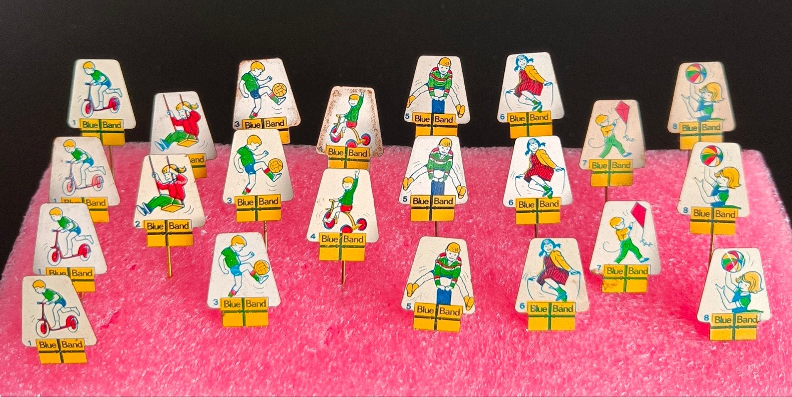 Oude steekspeldjes Bleu Band margerine., Ophalen of Verzenden, Gebruikt, Overige typen