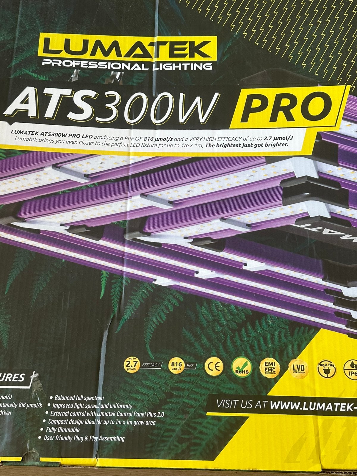 Lumatek ATS300WPRO, Tuin en Terras, Ophalen, Zo goed als nieuw, Kweeklamp