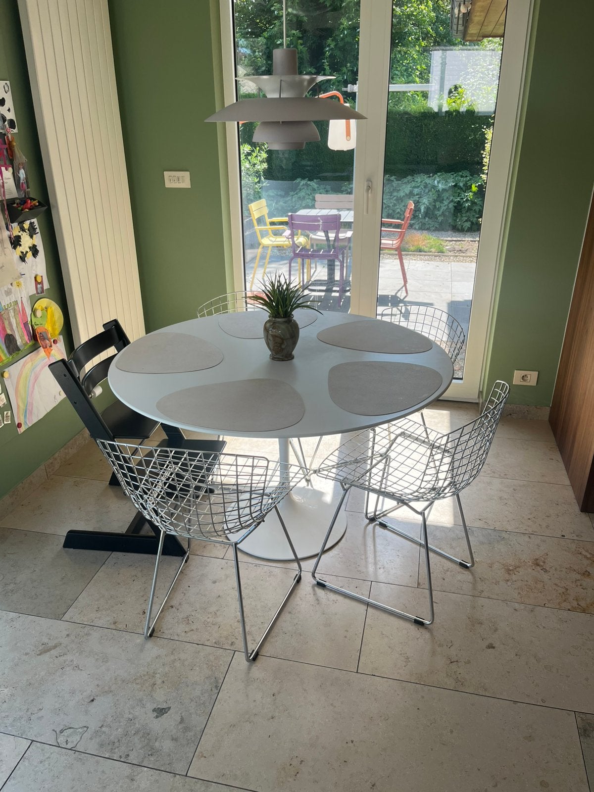 Bertoia Side Chair chroom - vinted design, Huis en Inrichting, Stoelen, Ophalen, Gebruikt, Design, Vier