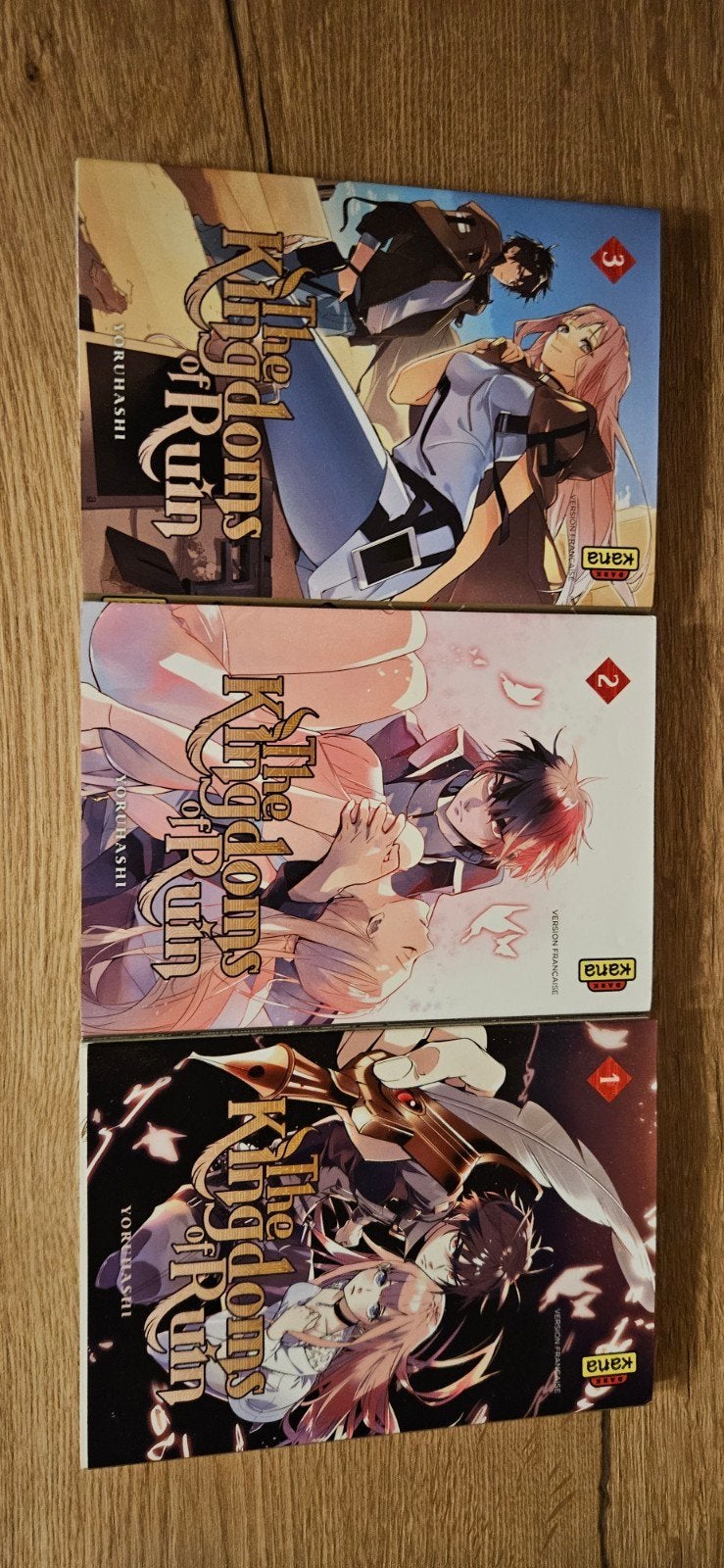 Lot de mangas The Kingdoms of Ruin – Tomes 1 à 3 – Très bon, Livres, Enlèvement