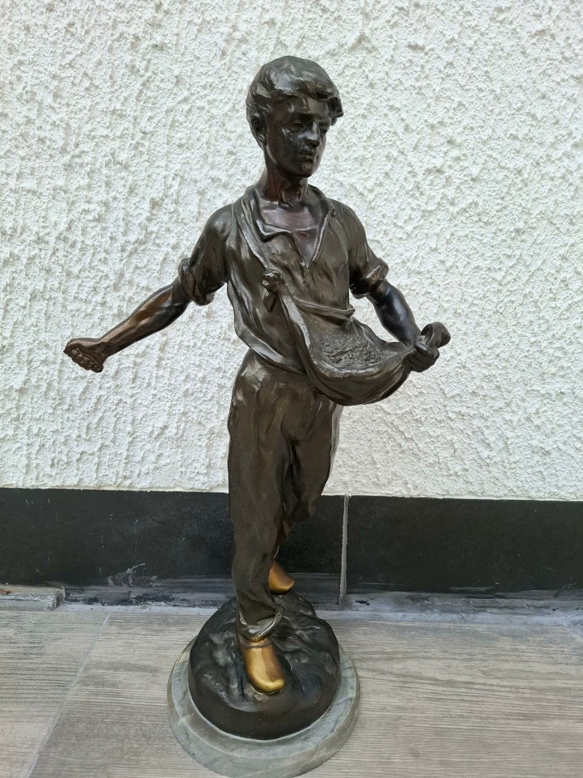 Standbeeld van de zaaier, Antiek en Kunst, Ophalen of Verzenden