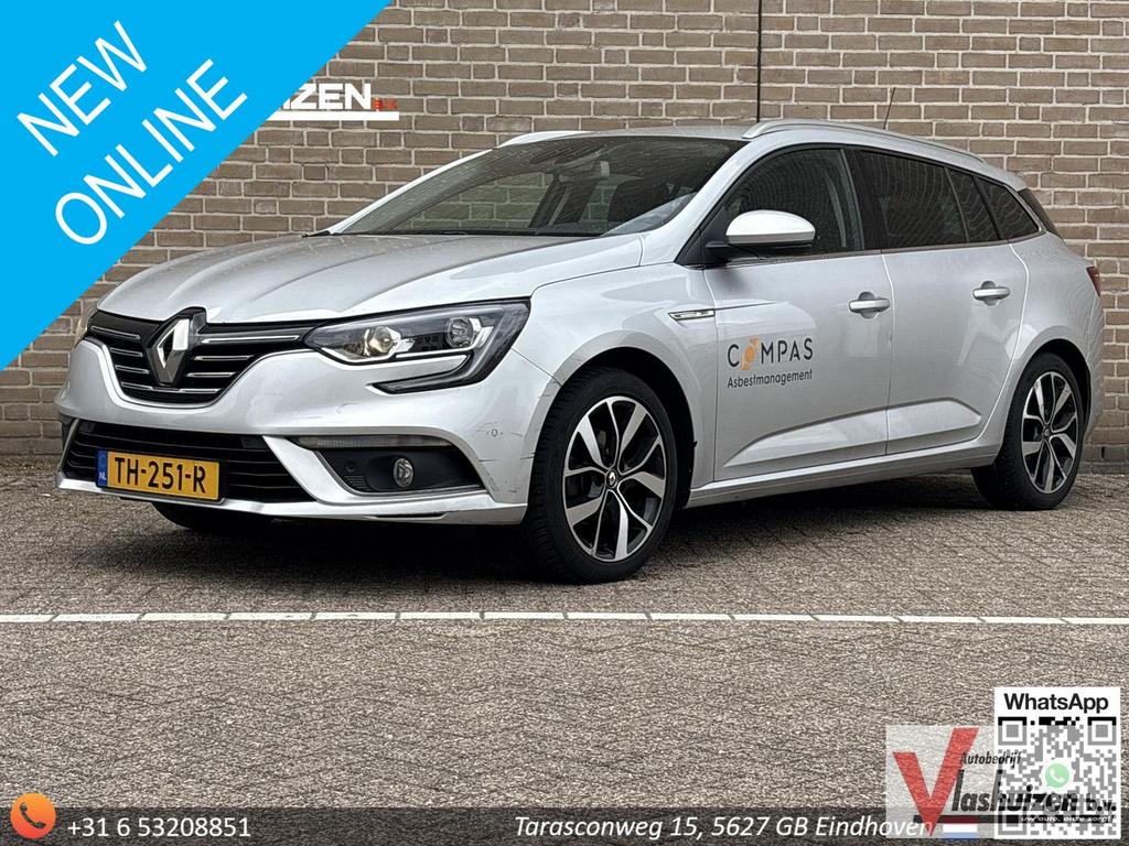 Renault Megane Estate 1.3 TCe Bose | LPG | € 4.950,- NETTO!, Auto's, Renault, Parkeersensor, Bedrijf, 117 g/km, Zilver of Grijs