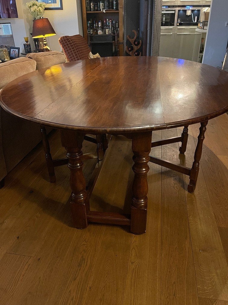 OVALE RONDE EETTAFEL SIDETABLE Eichholtz Gateleg diningtable, Ophalen