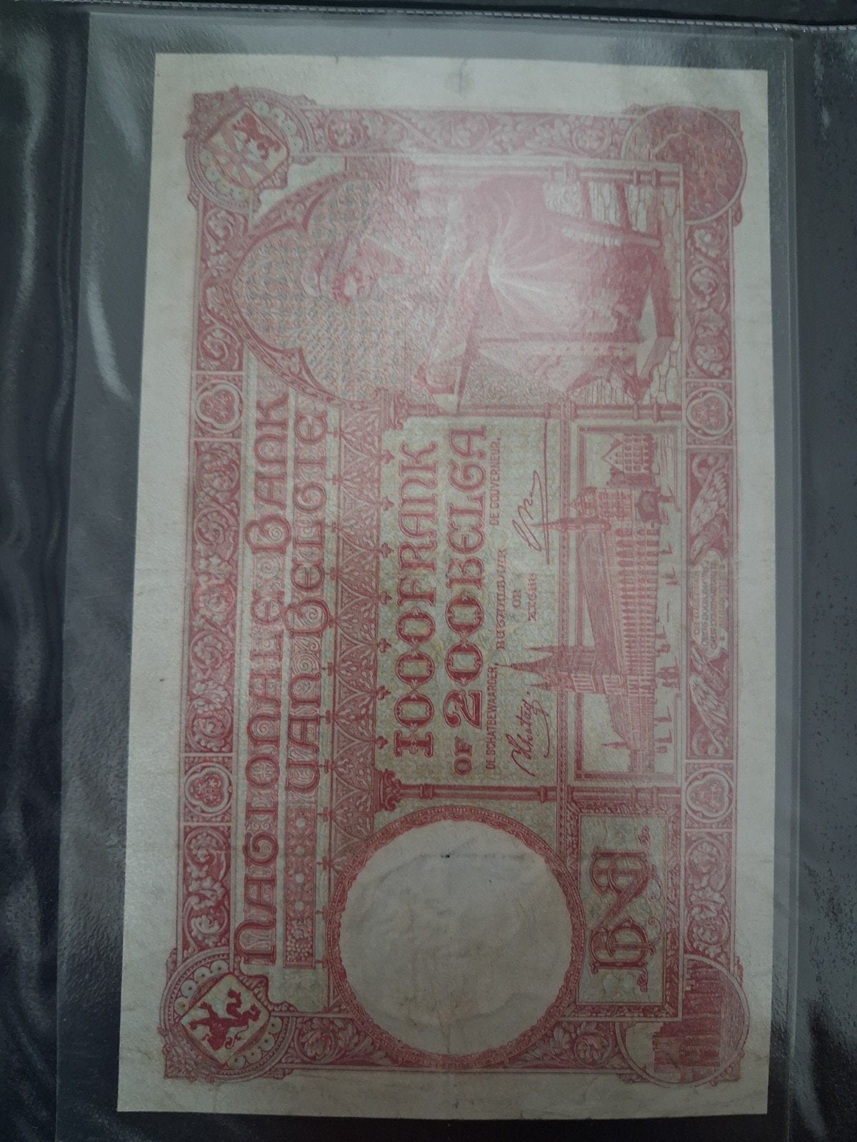 1000 frank belgie 20.09.1944, Postzegels en Munten, Bankbiljetten | Nederland, Ophalen of Verzenden