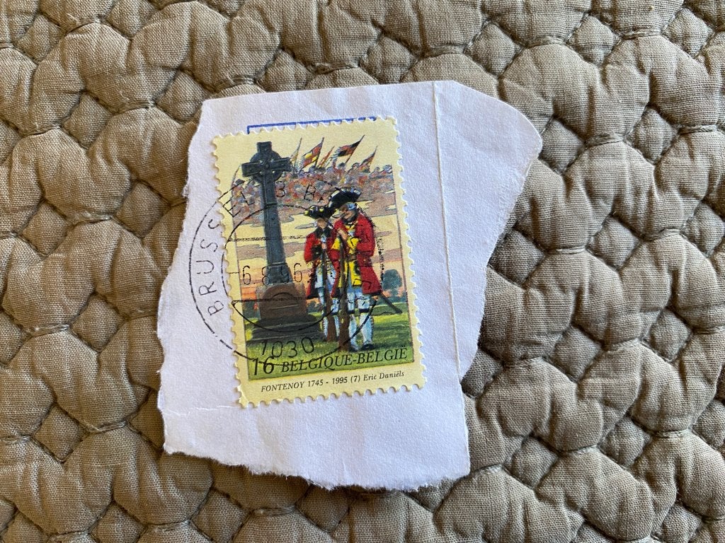 Belgische postzegel 1995 Y&T 2599 De slag bij Fontenoy, Verzenden, Frankeerzegel, Gestempeld, Gestempeld