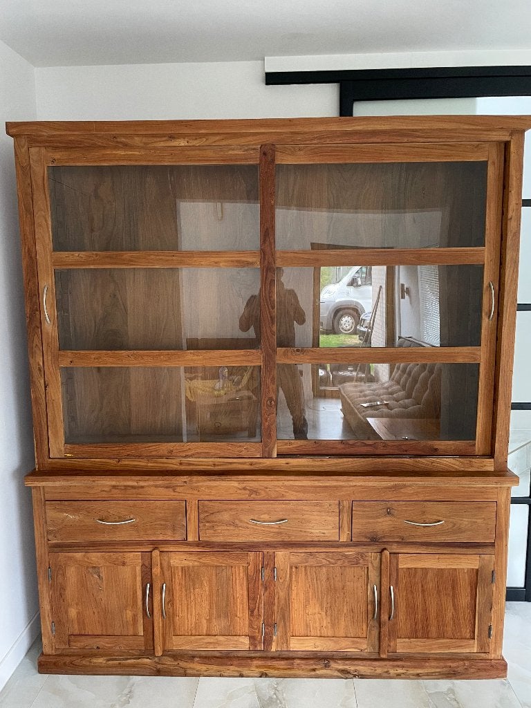 Teak vitrinekast, Enlèvement ou Envoi, Comme neuf, Teck