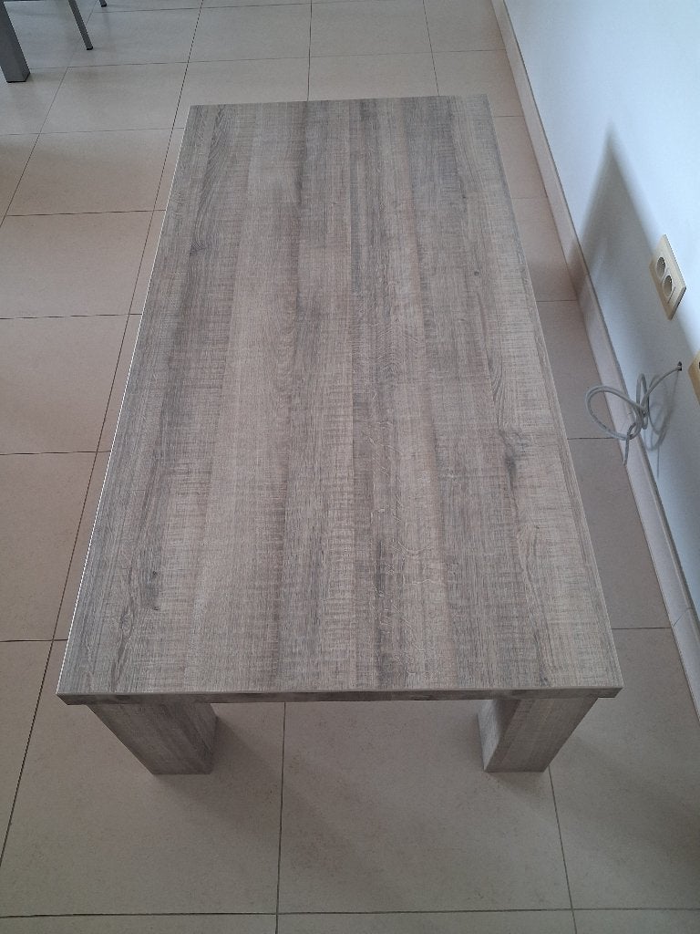 Moderne houten tafel – zeer stevige kwaliteit – in topstaat, Maison & Meubles, 100 à 150 cm, Comme neuf, Synthétique, Enlèvement