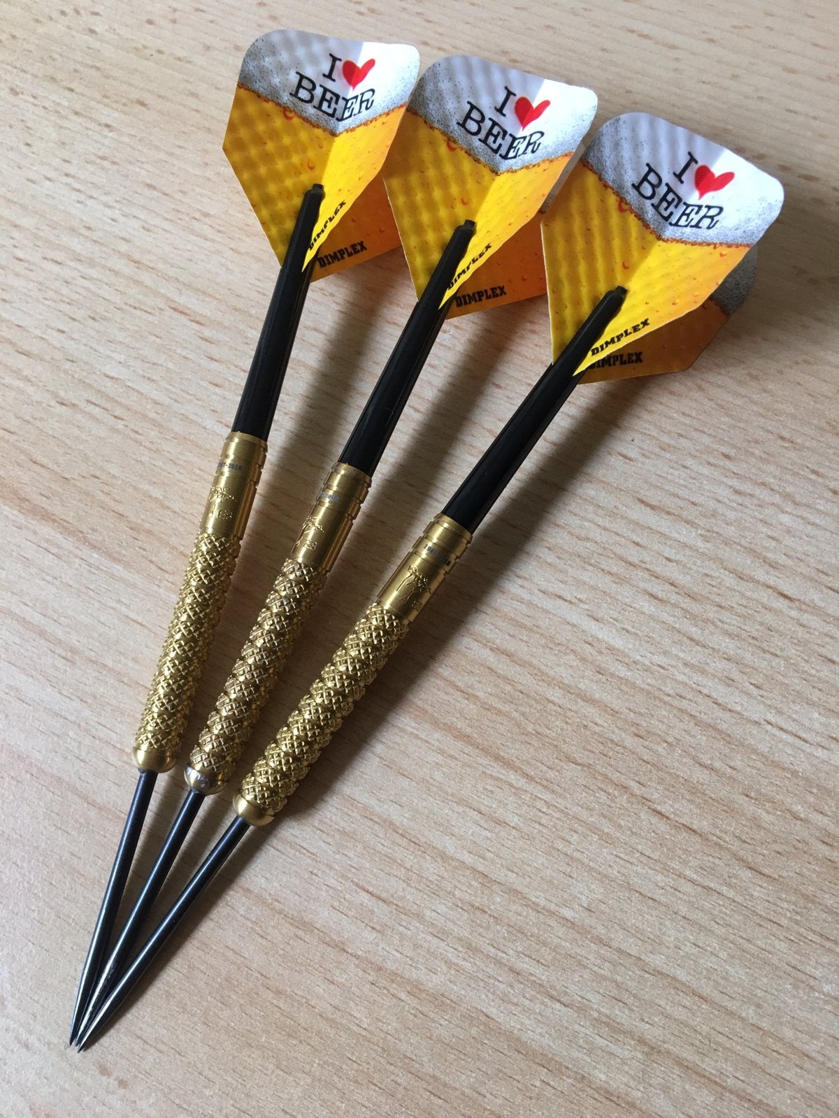 Legend darts Eric Bristow gold knurled darts 23 gram, Ophalen of Verzenden, Gebruikt, Pijlen