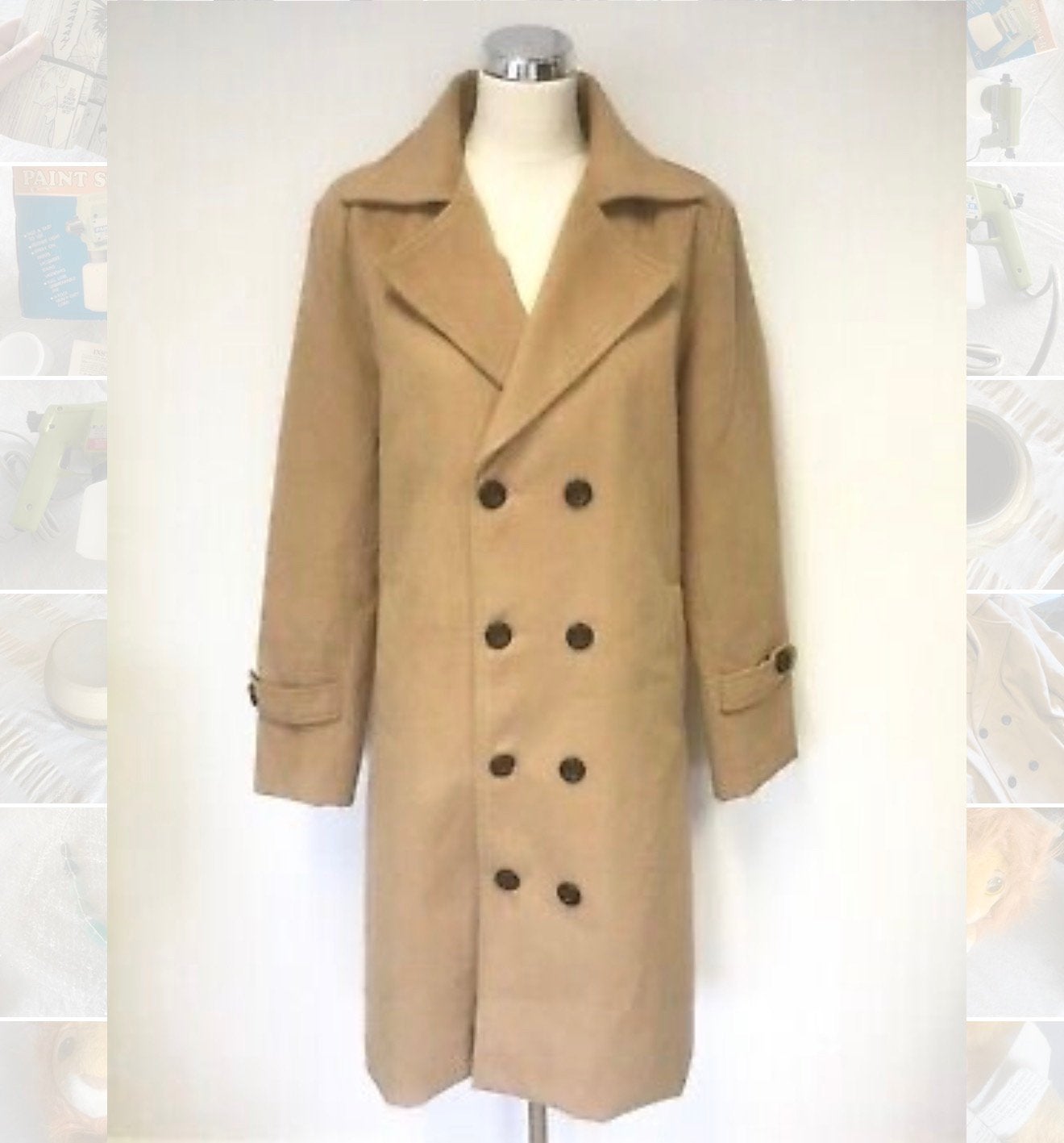 Podom Jas NIEUW M Beige Camel Bruin Dubbel knoop 4 seizoens, Kleding | Dames, Jassen | Zomer, Ophalen of Verzenden, Nieuw, Maat 38/40 (M)