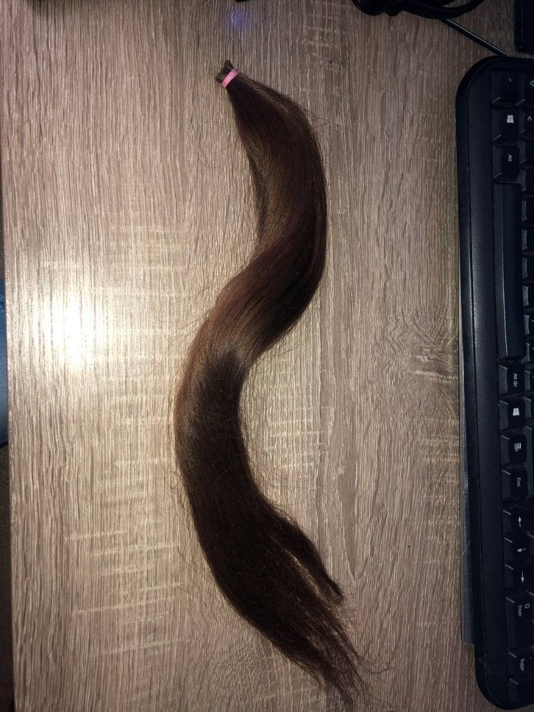 Cheveux naturels à vendre – 35 cm, Envoi, Comme neuf, Autres types
