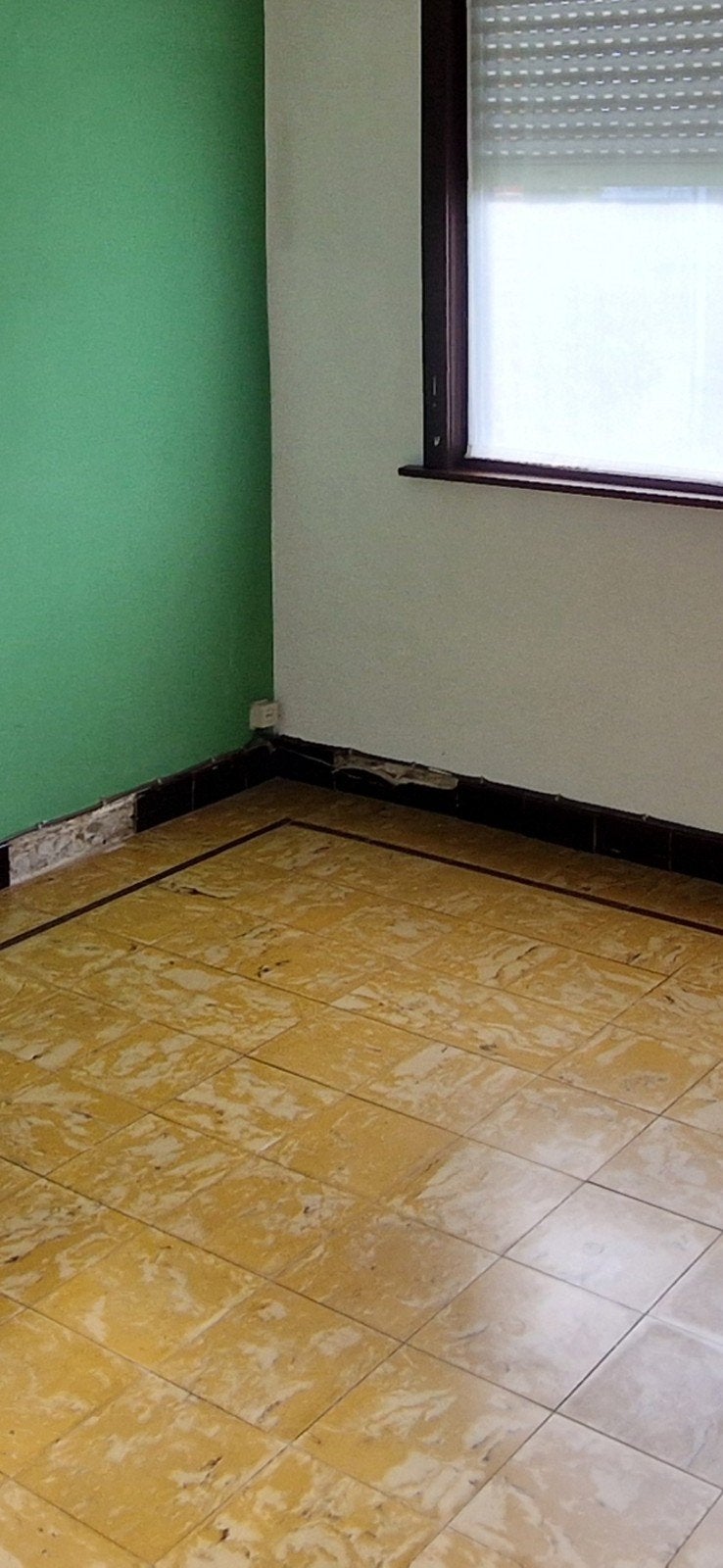 Carreaux de ciment jaunes gratuits +-100m2, Enlèvement