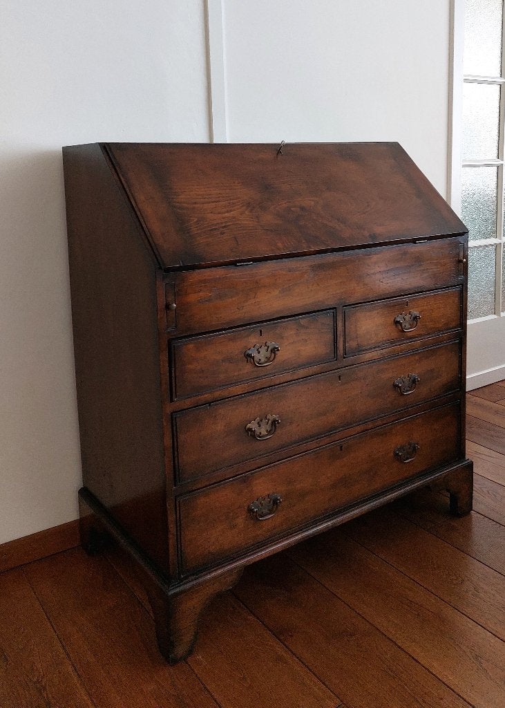 Vintage secretaire Titchmarsh and Goodwin eiken Engels, Antiek en Kunst, Antiek | Meubels | Kasten, Ophalen