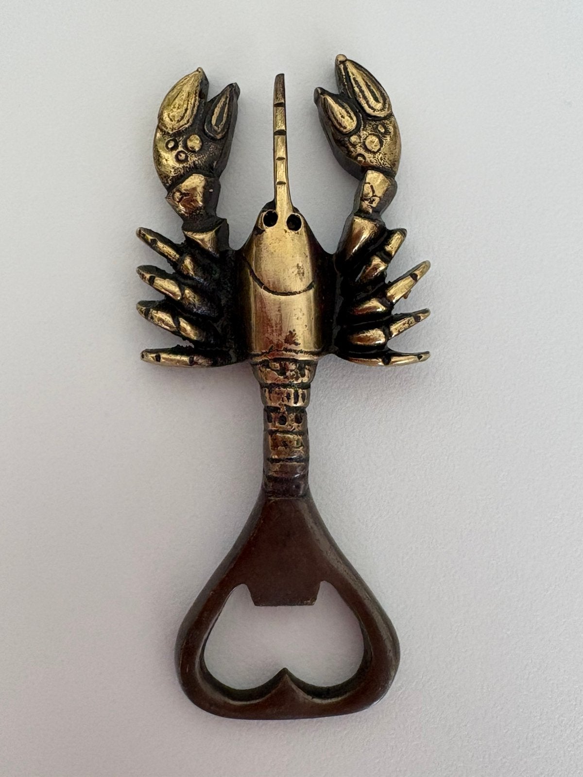 Vintage flesopener met kreeft, Ophalen of Verzenden