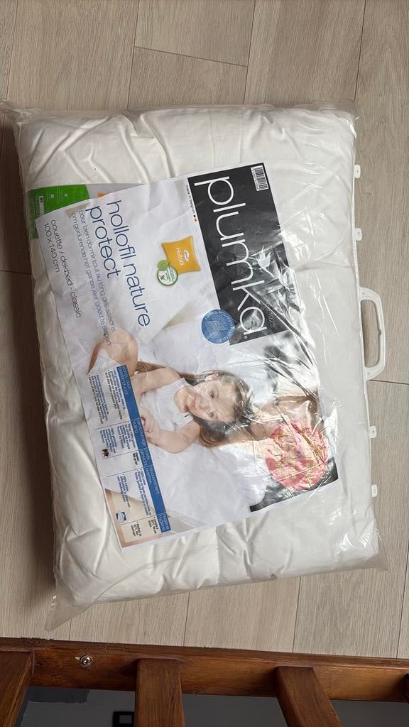 Donsdeken babybed. NIEUW!, Ophalen, Nieuw, Wit