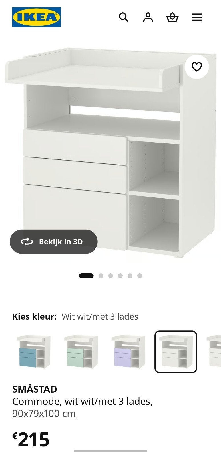 Ikea stuva verluiertafel, Ophalen