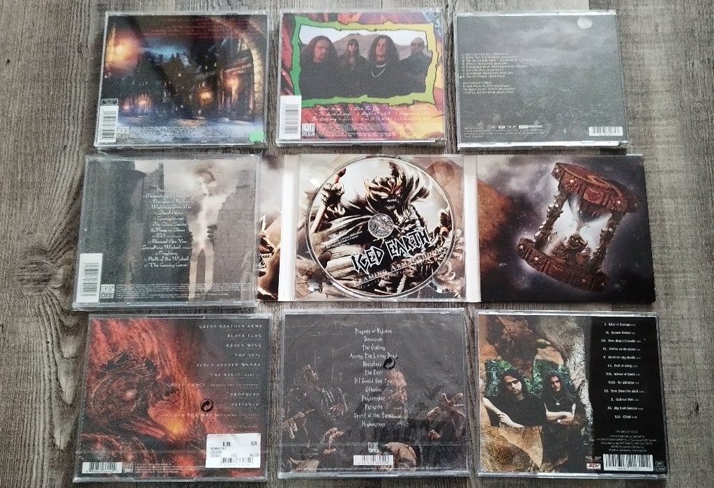 CD's ICED EARTH/ D&W, x9 studioalbums. Nieuw en ZGan, Ophalen of Verzenden, Eerste persing, Album, Heavy metal