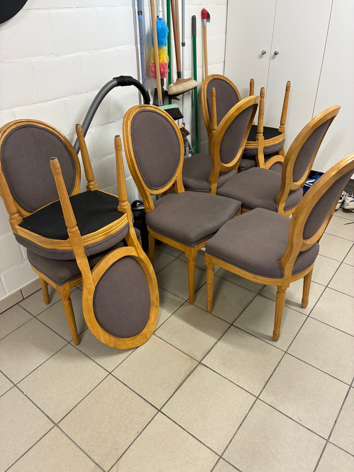 Chaises 8 pièces, Antiquités & Art, Enlèvement