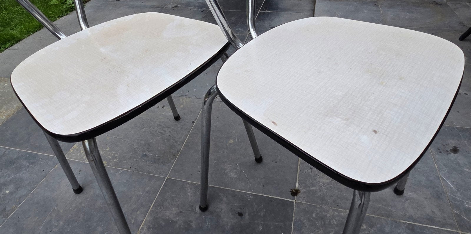 Formica stoelen, Enlèvement, Utilisé, Empilable