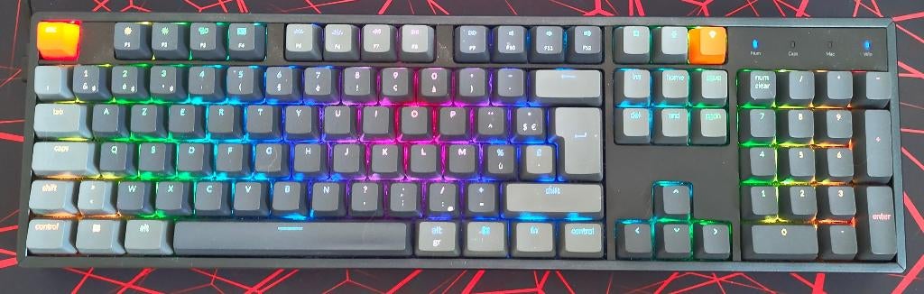 Clavier mécanique Keychron K10 BE/FR 100% AZERTY, Computers en Software, Ophalen, Keychron, Azerty, Zo goed als nieuw