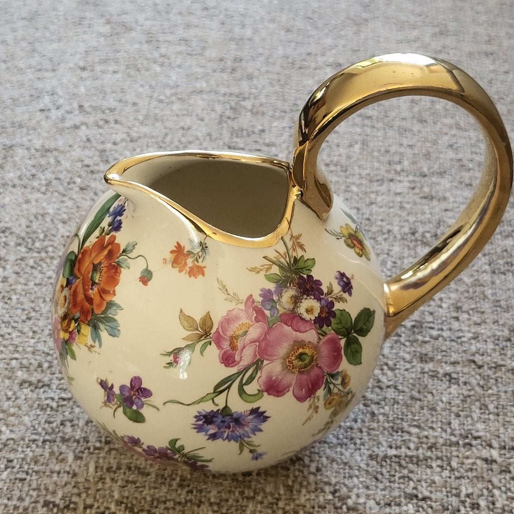 Boch Keralux bolvaas met kleurrijk bloemendecor, Antiek en Kunst, Antiek | Keramiek en Aardewerk, Ophalen