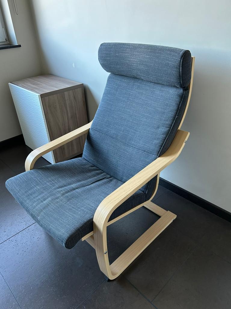 Ikea POÄNG, Ophalen, 75 tot 100 cm, Zo goed als nieuw, Stof