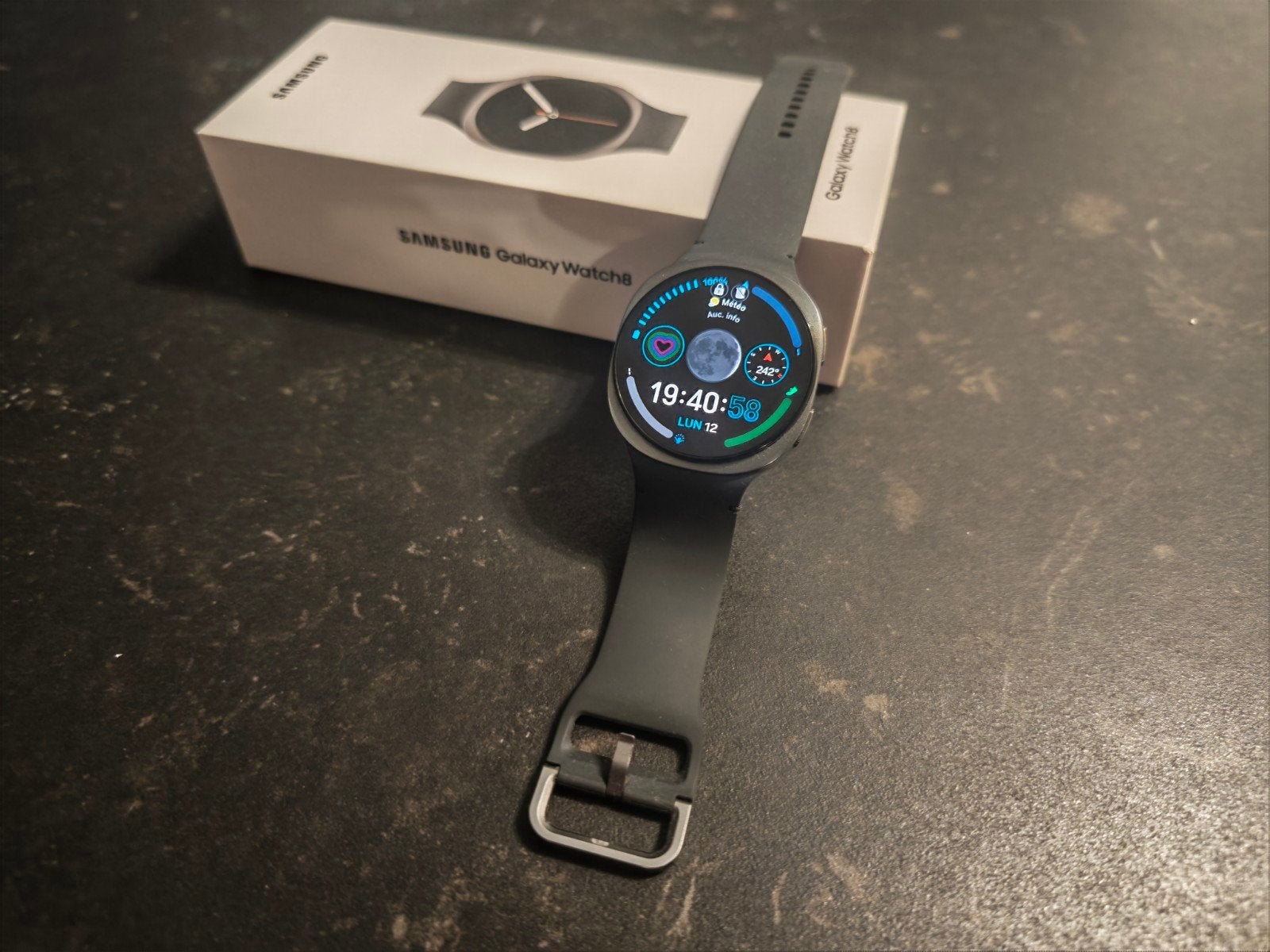 Samsung Galaxy Watch 8 44 mm, Ophalen, Zo goed als nieuw, Samsung galaxy watch, Waterdicht