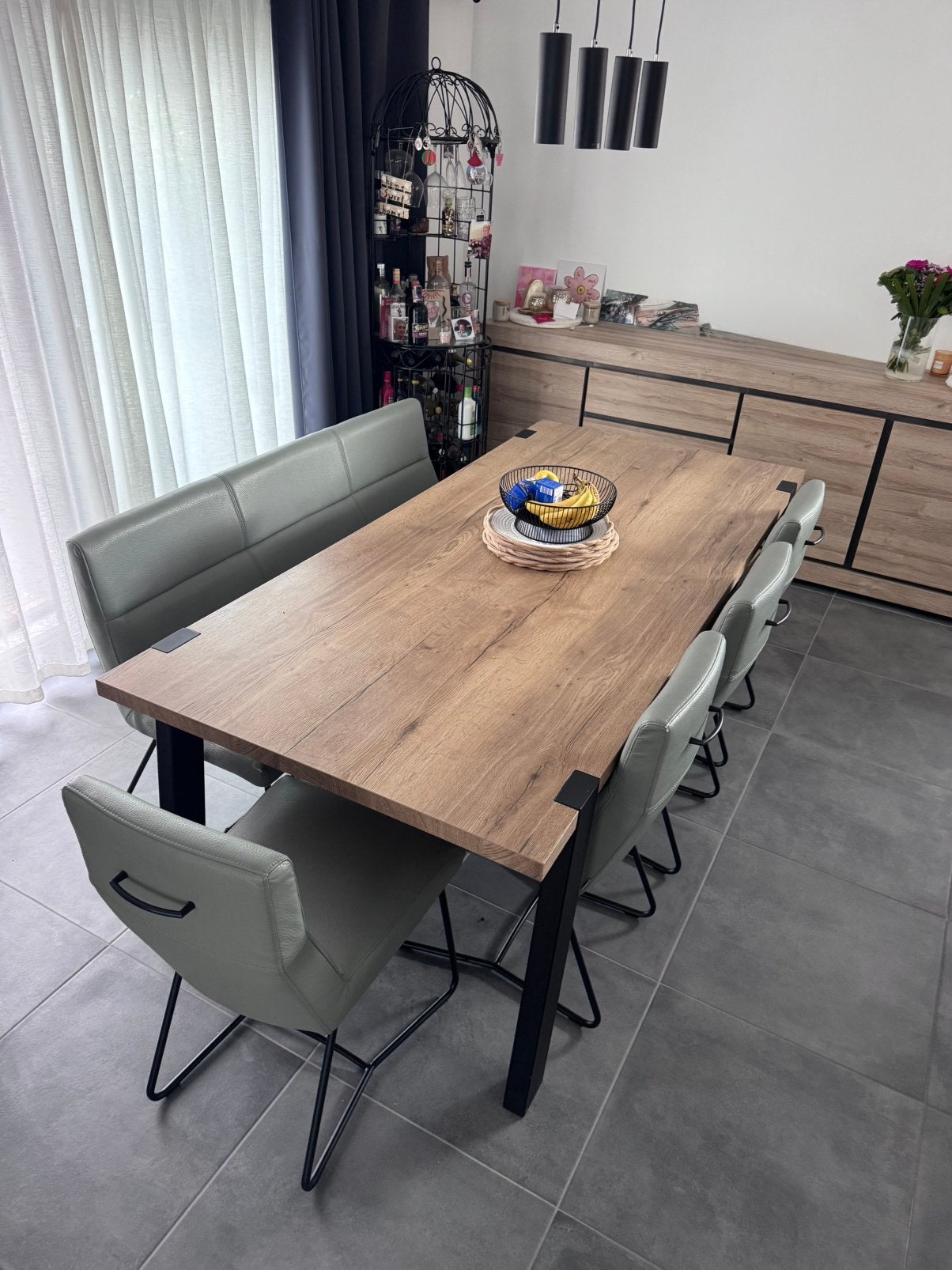 Eetkamerstoelen en bank Xooon, Ophalen