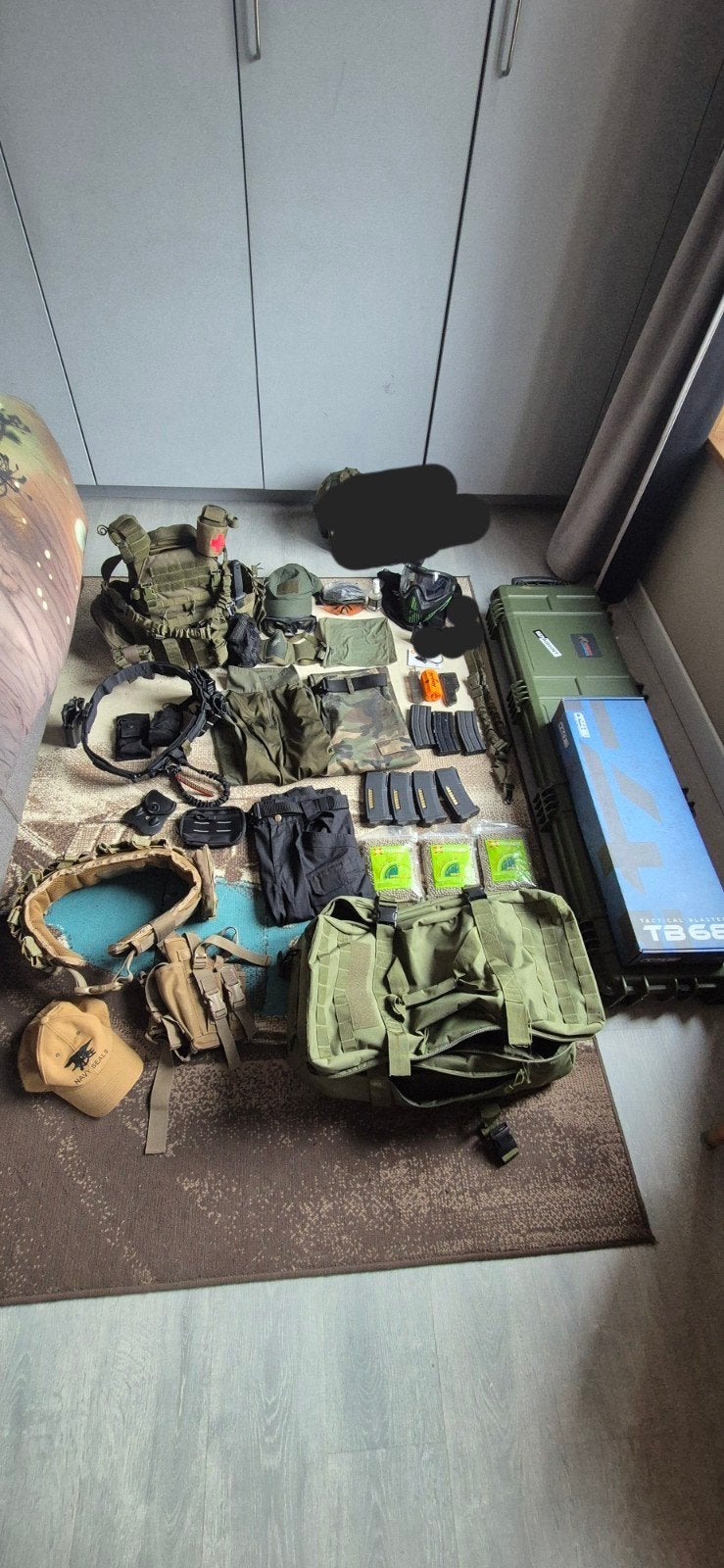 Airsoft gear, Ophalen, Gebruikt