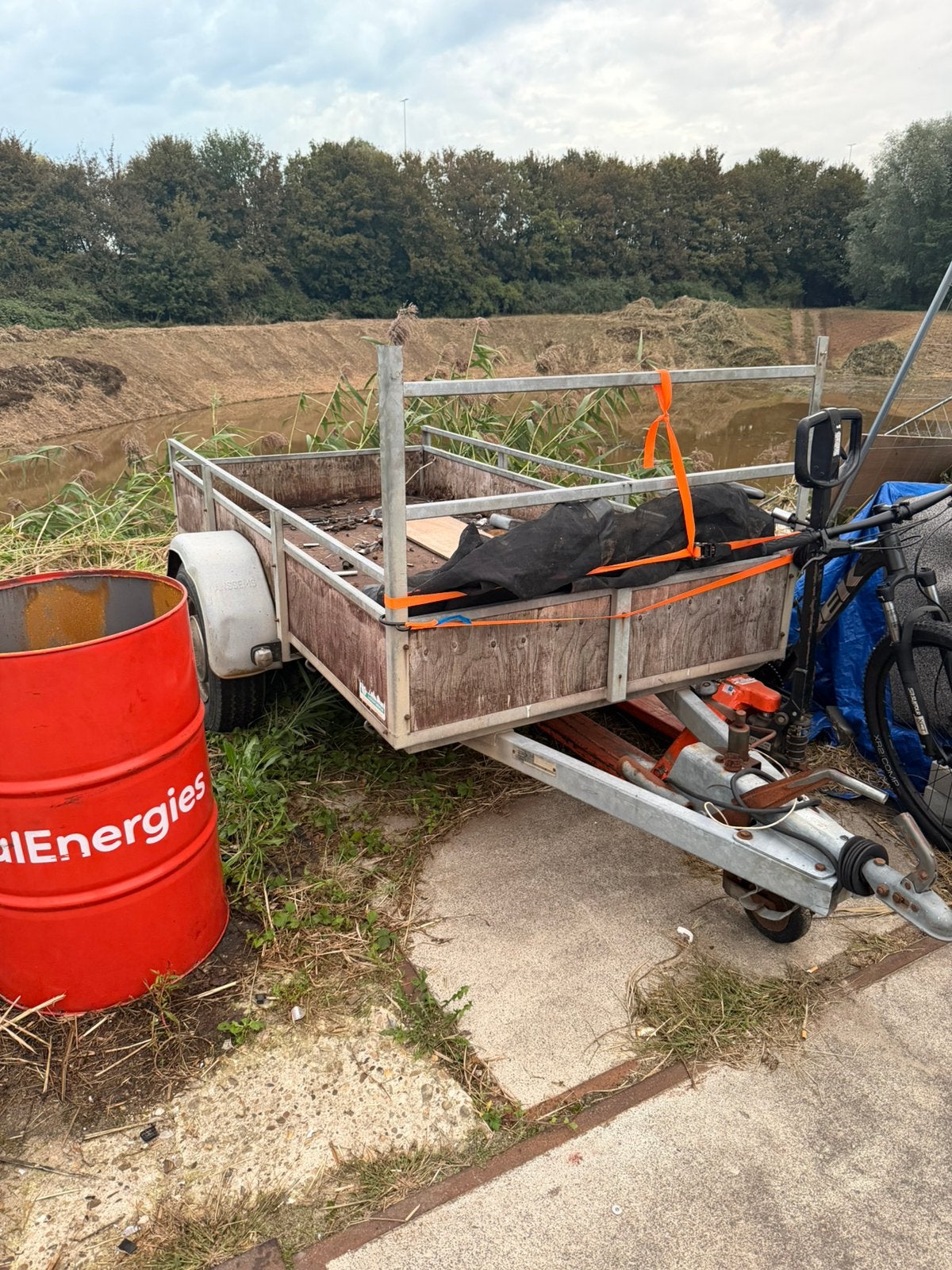 Anssems aanhanger 2.50 x 1.30  lichte opknap, Ophalen, Gebruikt