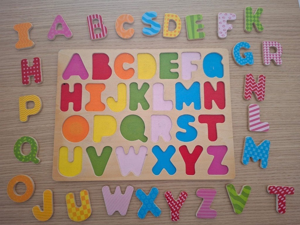Kleurrijke alfabetpuzzel, Ophalen, Zo goed als nieuw, Overige typen