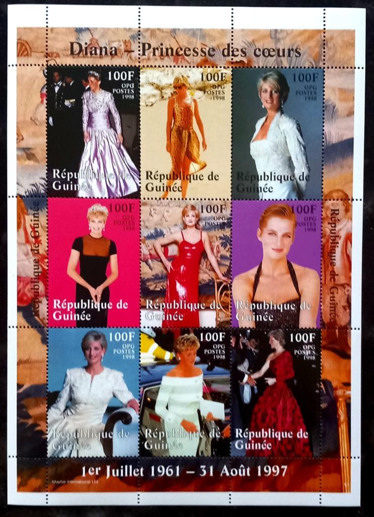 1998 Republiek Guinee - Prinses Diana MNH**, Postzegels en Munten, Postzegels | Afrika, Verzenden, Guinee, Postfris