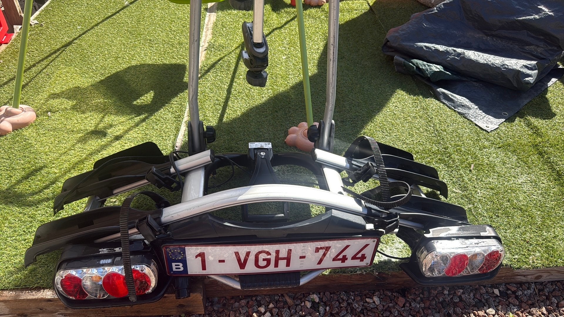 Thule Euroway 920, Autos : Divers, Porte-vélos, Enlèvement, 2 vélos, Comme neuf, Support d'attelage