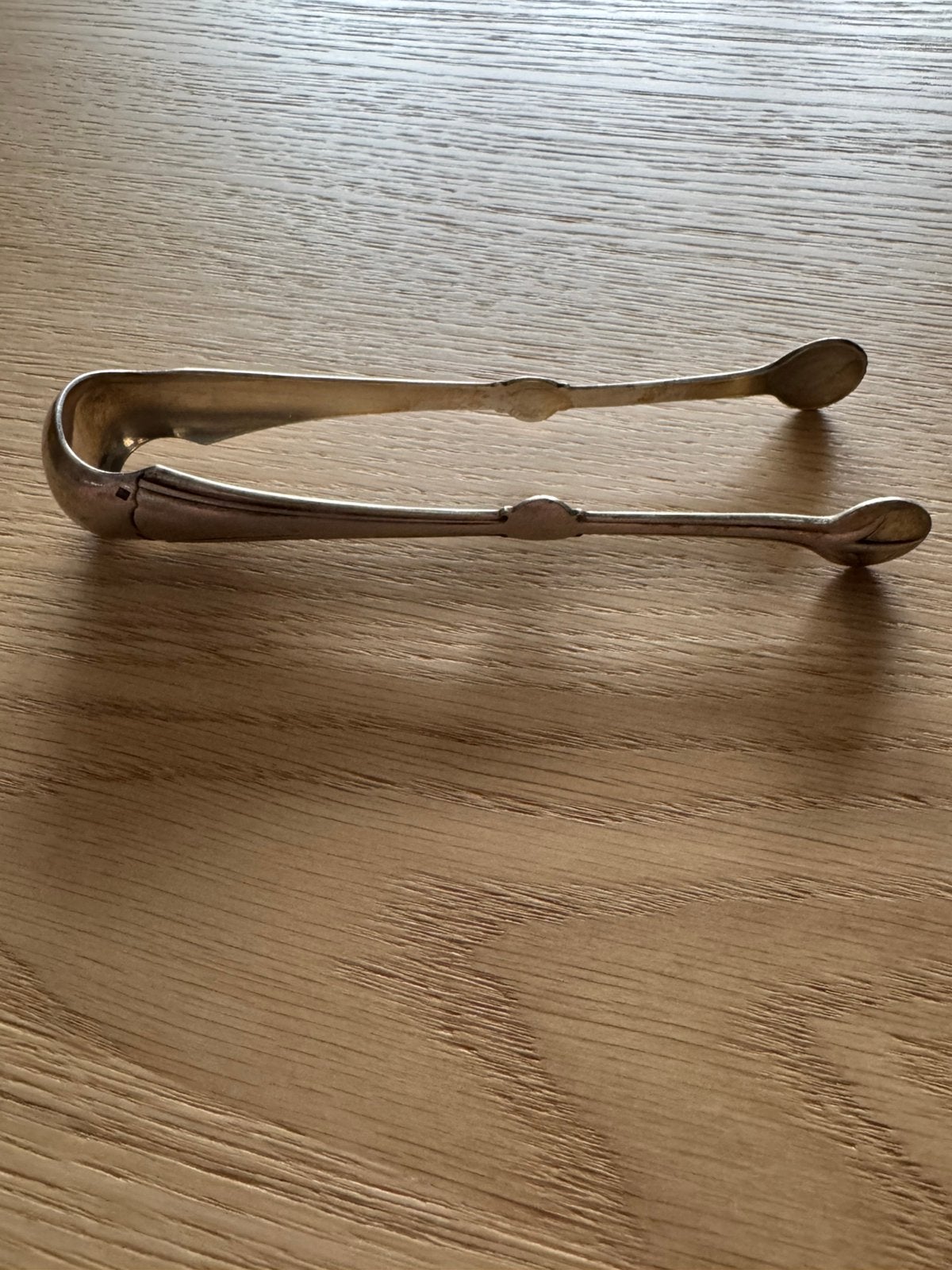 Zilver - suikertang met gerbuikssporen, Ophalen